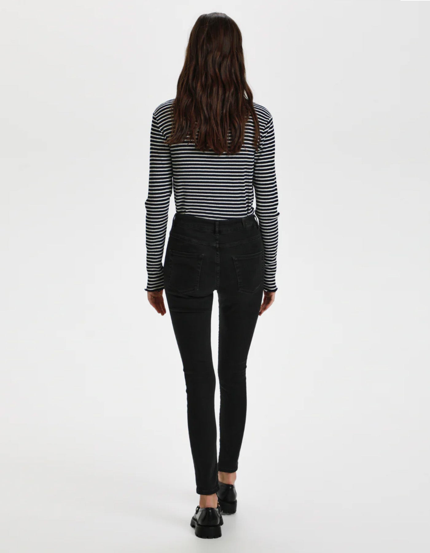 CandaceKB Stripe LS Sky/Egret Stripe