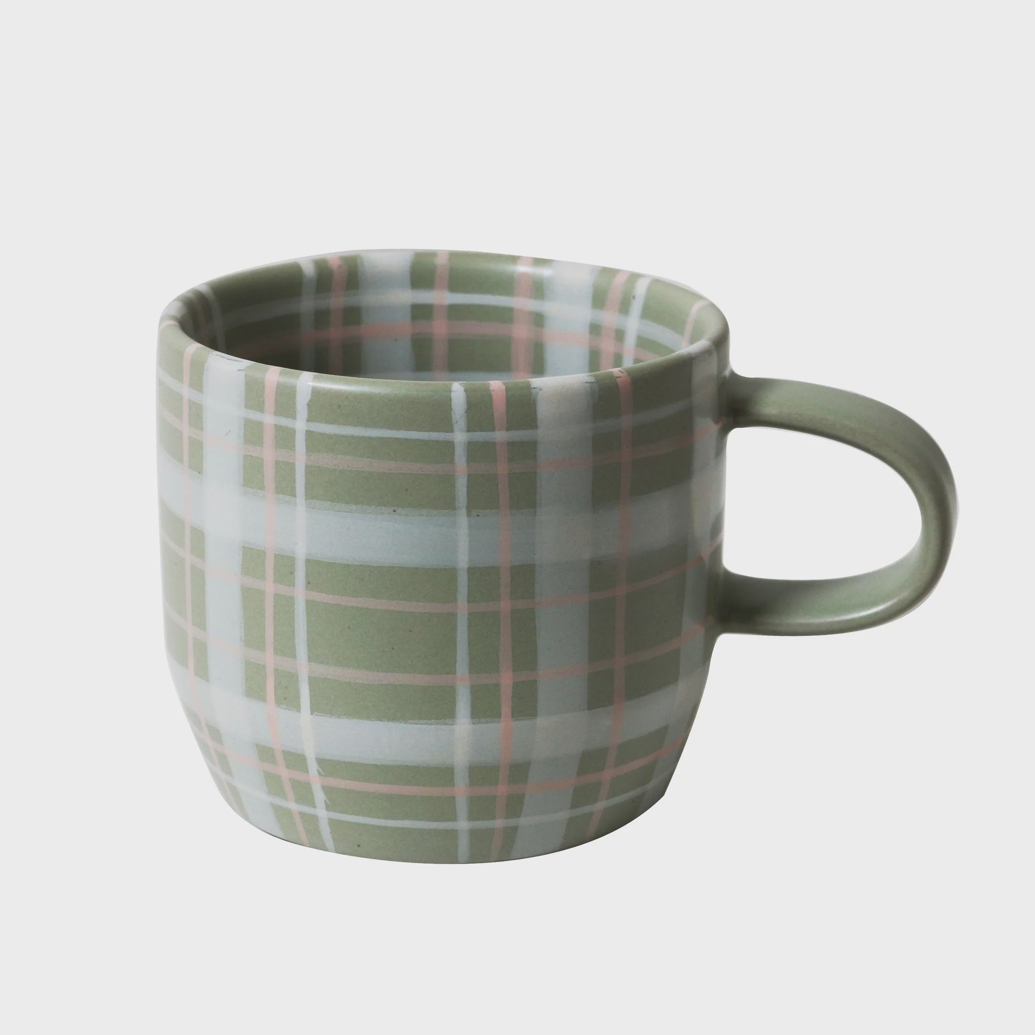 Robert Gordon Mug Sage/Blush Check Cats Pyjamas