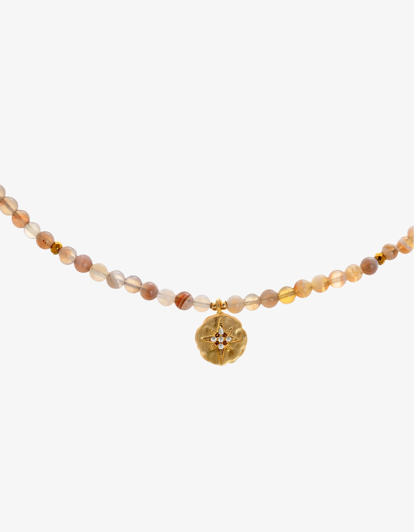 Vania Stardust Centauri Botswana Agate Necklace