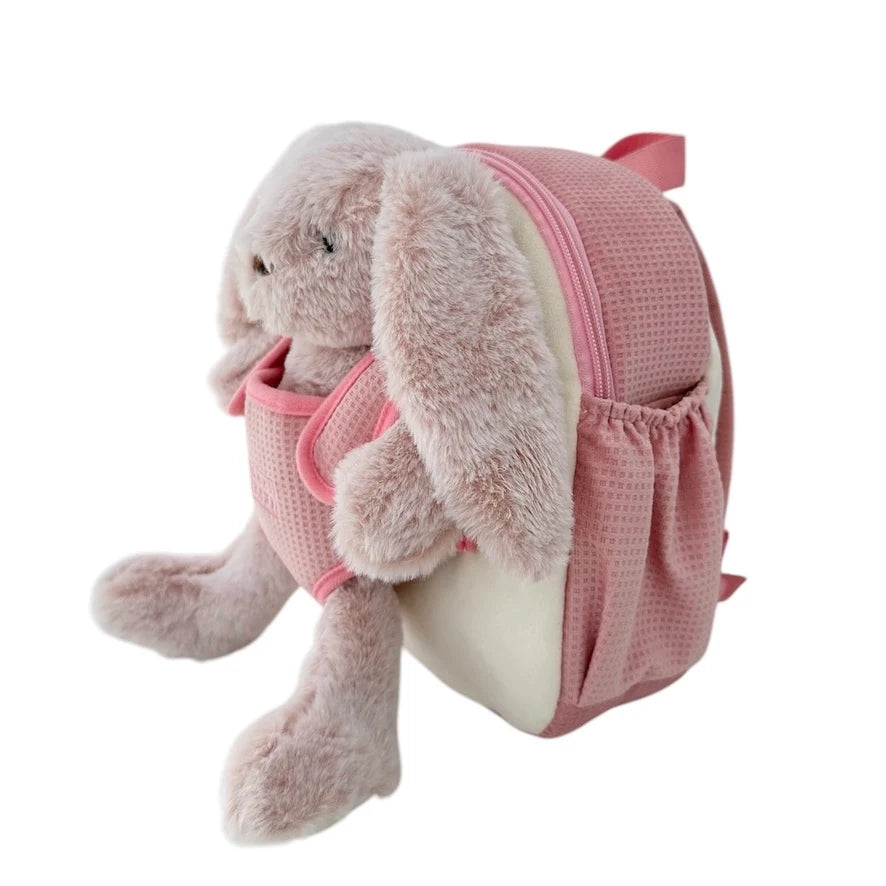 Chai Baby Pink Bunny Kids Backpack | Toddler Backpack