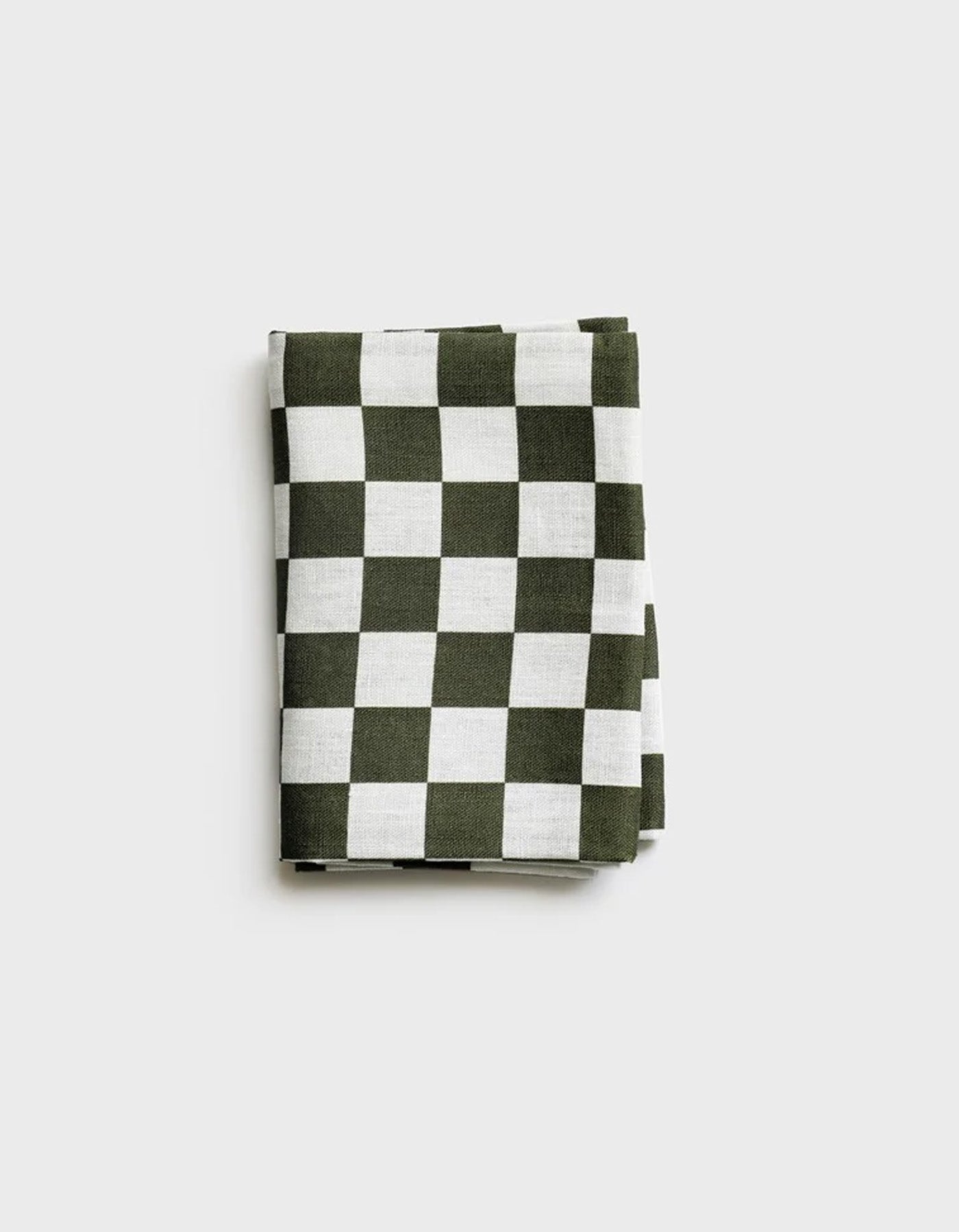Lettuce Tea Towel Micro Checkers