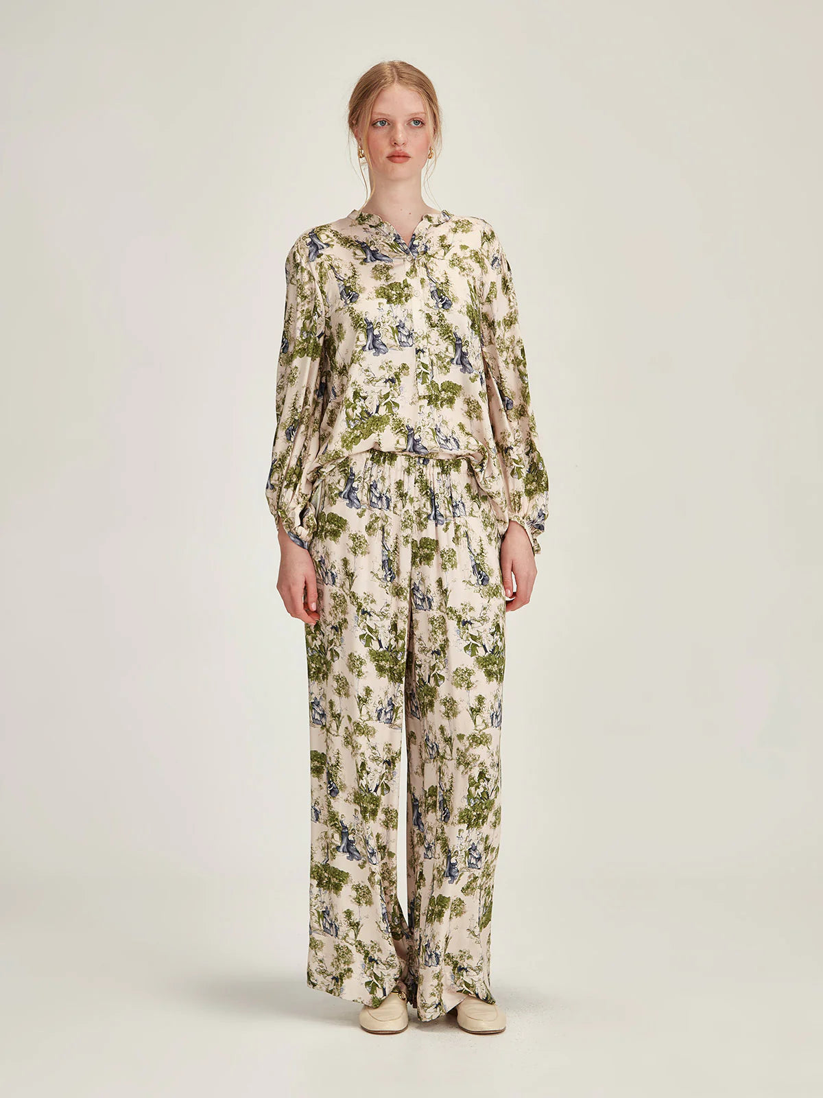 Sills Clara Print Pant Moss Print