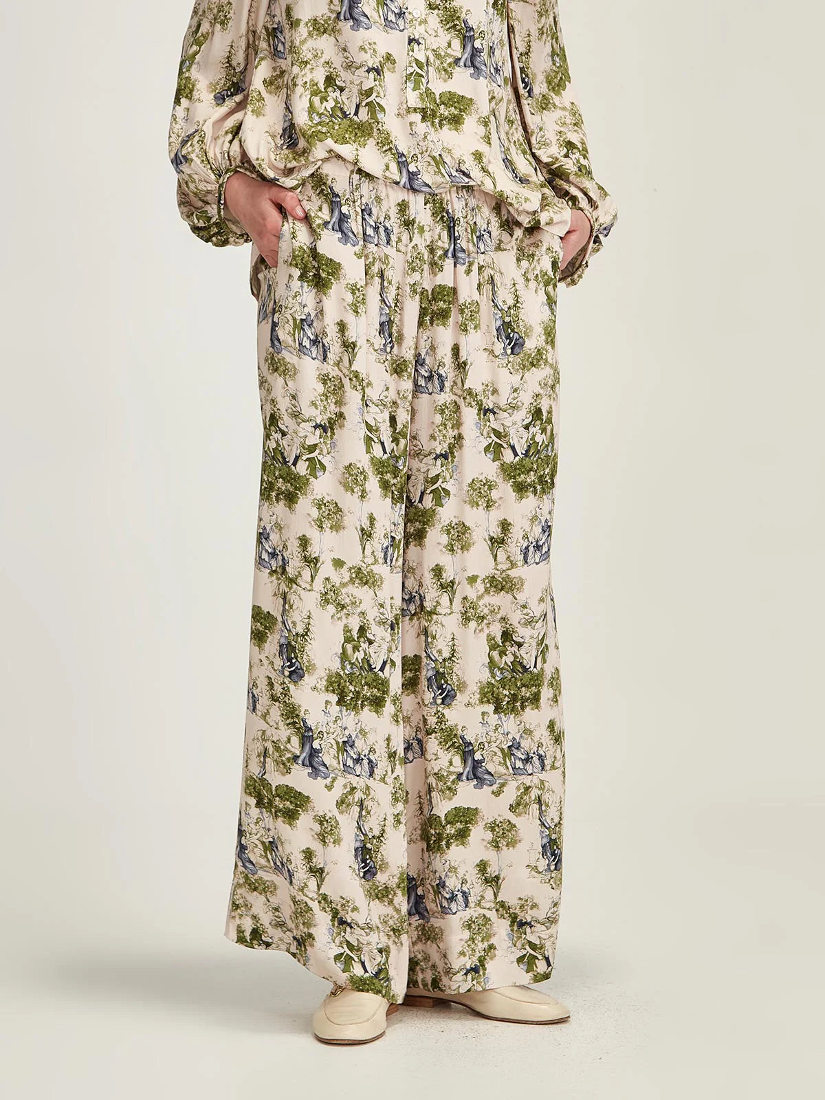 Sills Clara Print Pant Moss Print