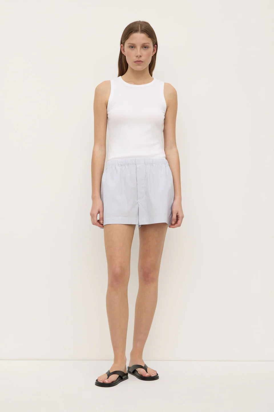 Assembly Label Cora Stripe Short Navy/White