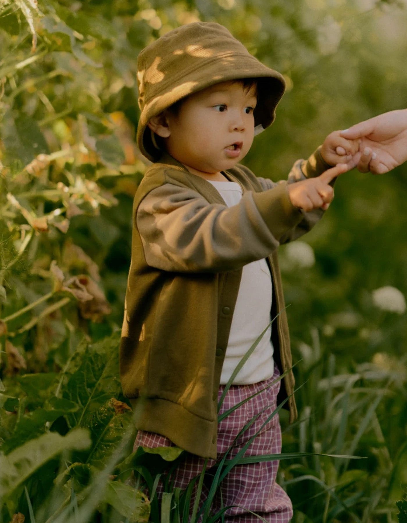 Nature Baby Bucket Sunhat Cord Herb