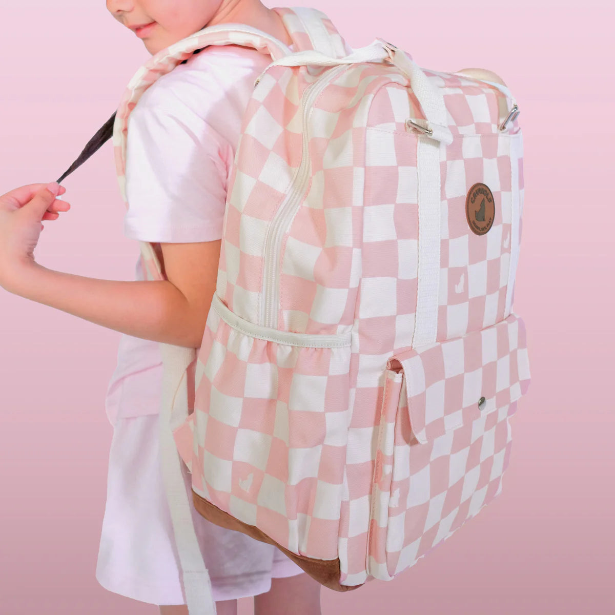 Crywolf Knapsack Pink Checks