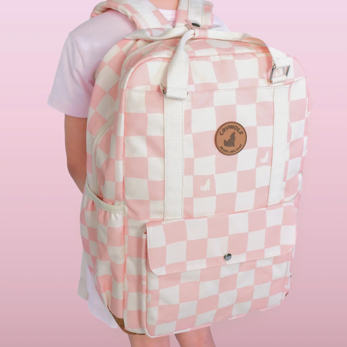 Crywolf Knapsack Pink Checks
