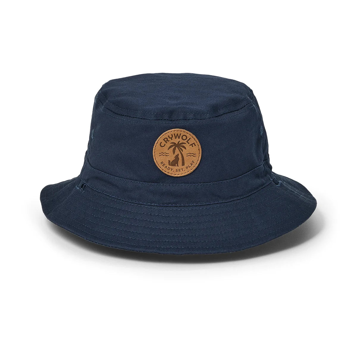 Crywolf Reversible Bucket Hat Indigo Colourblock