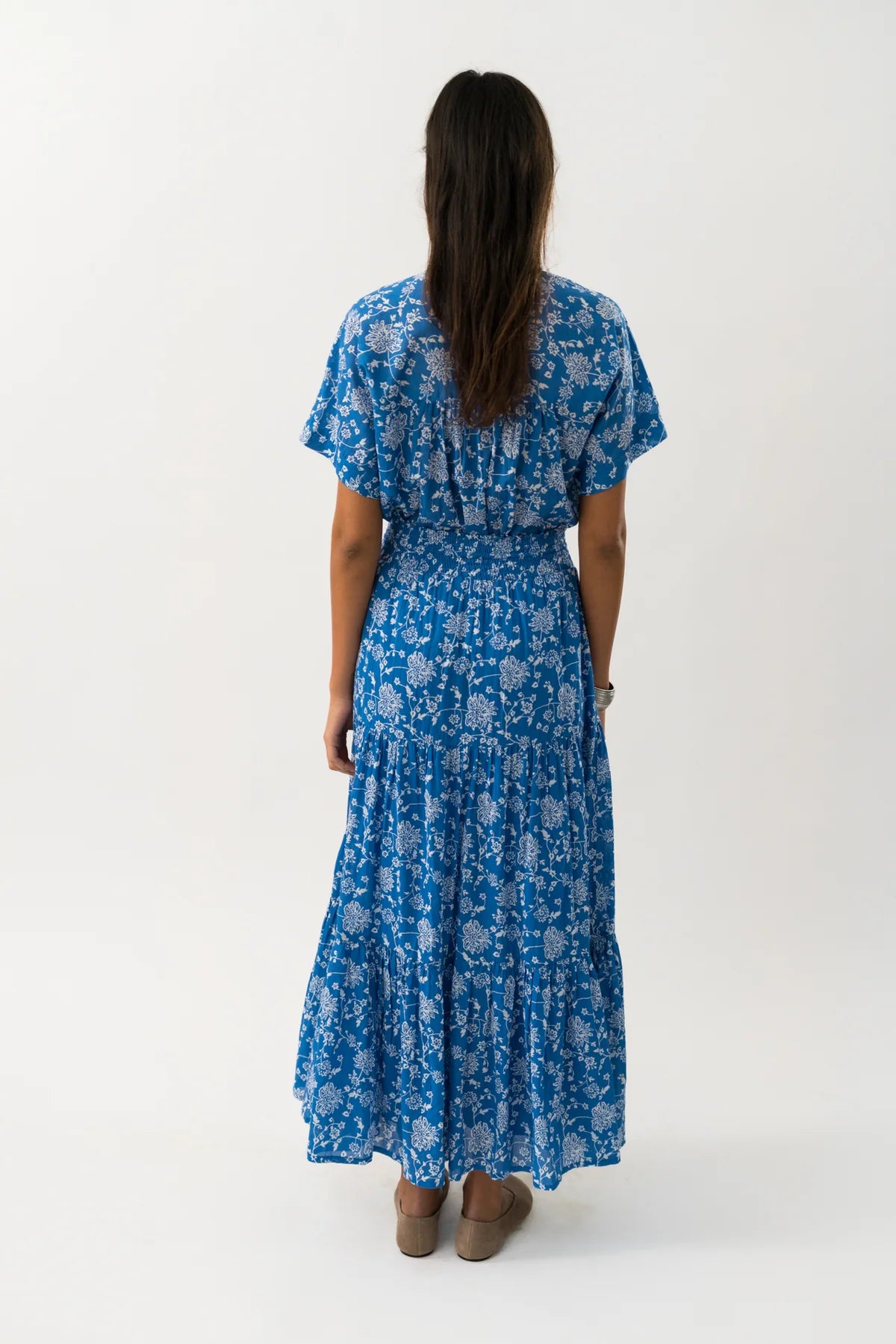 Lollys Laundry Diamond Maxi Skirt Blue