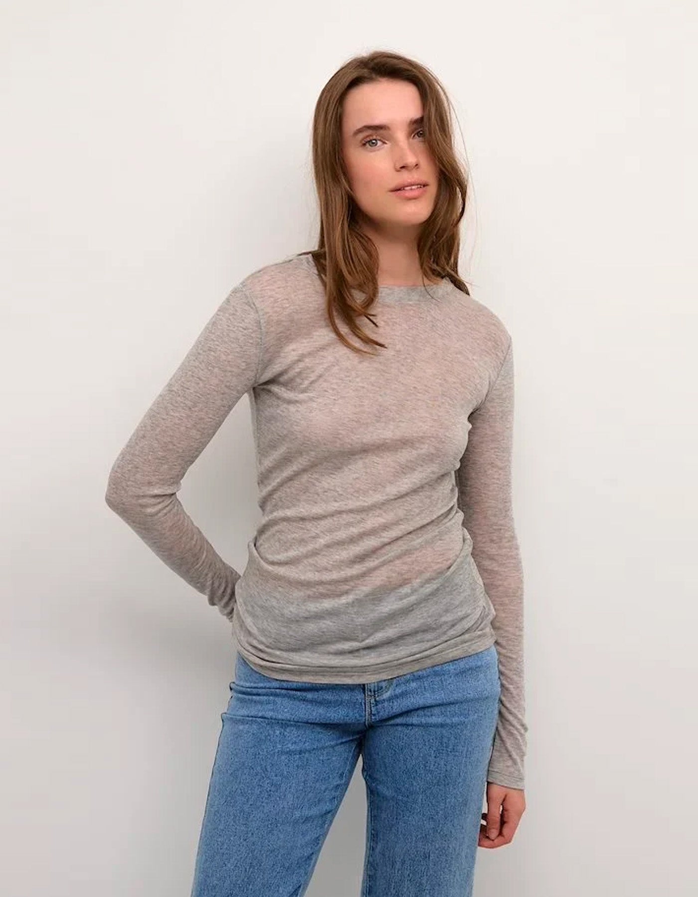 Karen By Simonsen DollyKB Oneck Opal Gray Melange