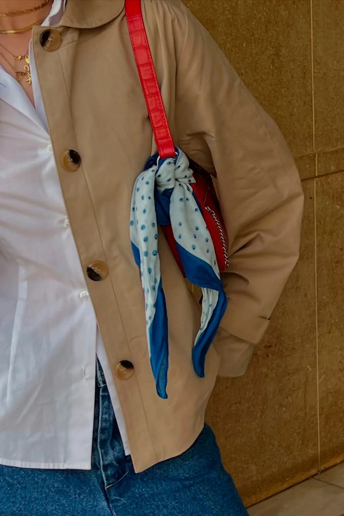 Lollys Laundry Dot Scarf Light Blue