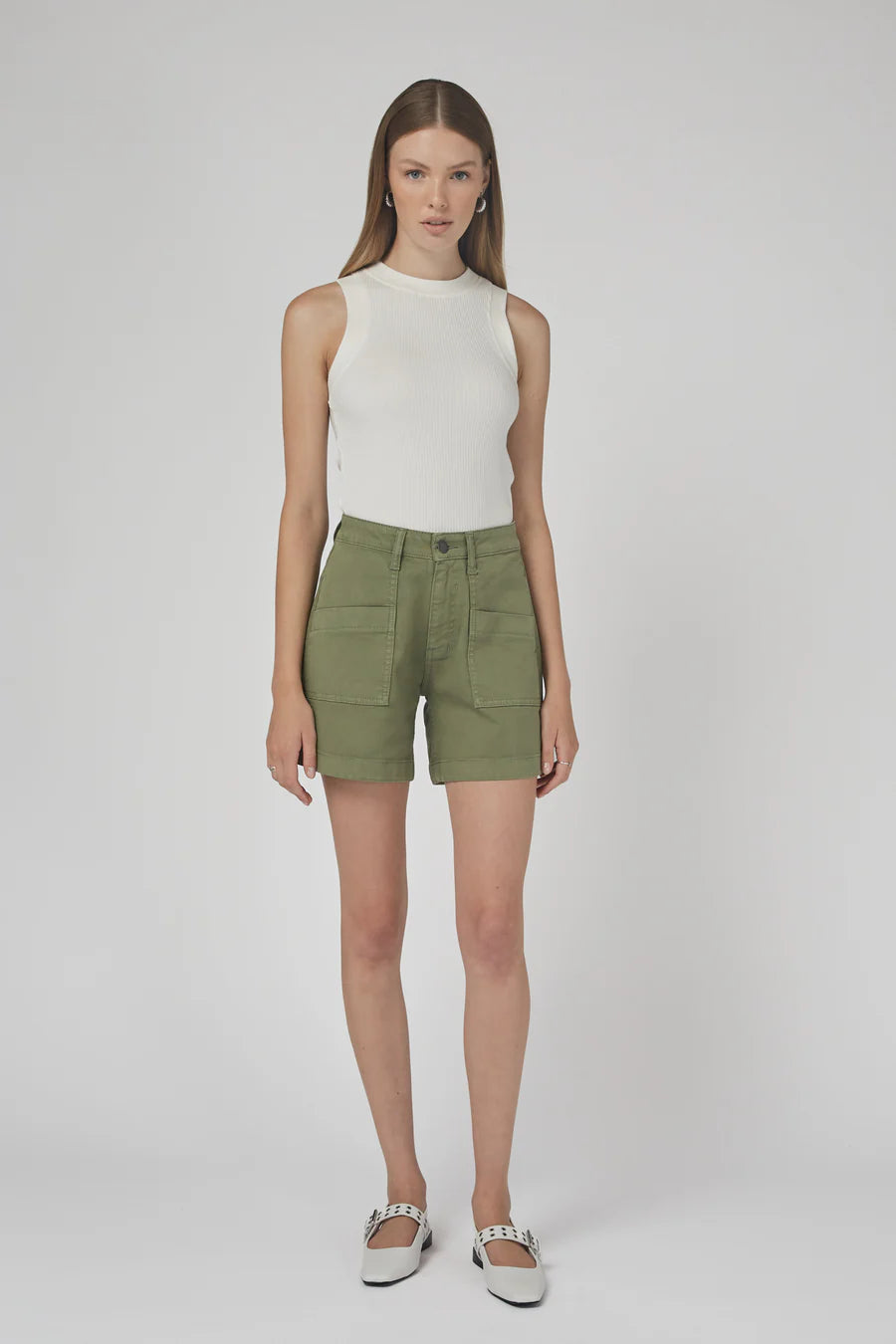 Dricoper Zaplin Oil Green Shorts