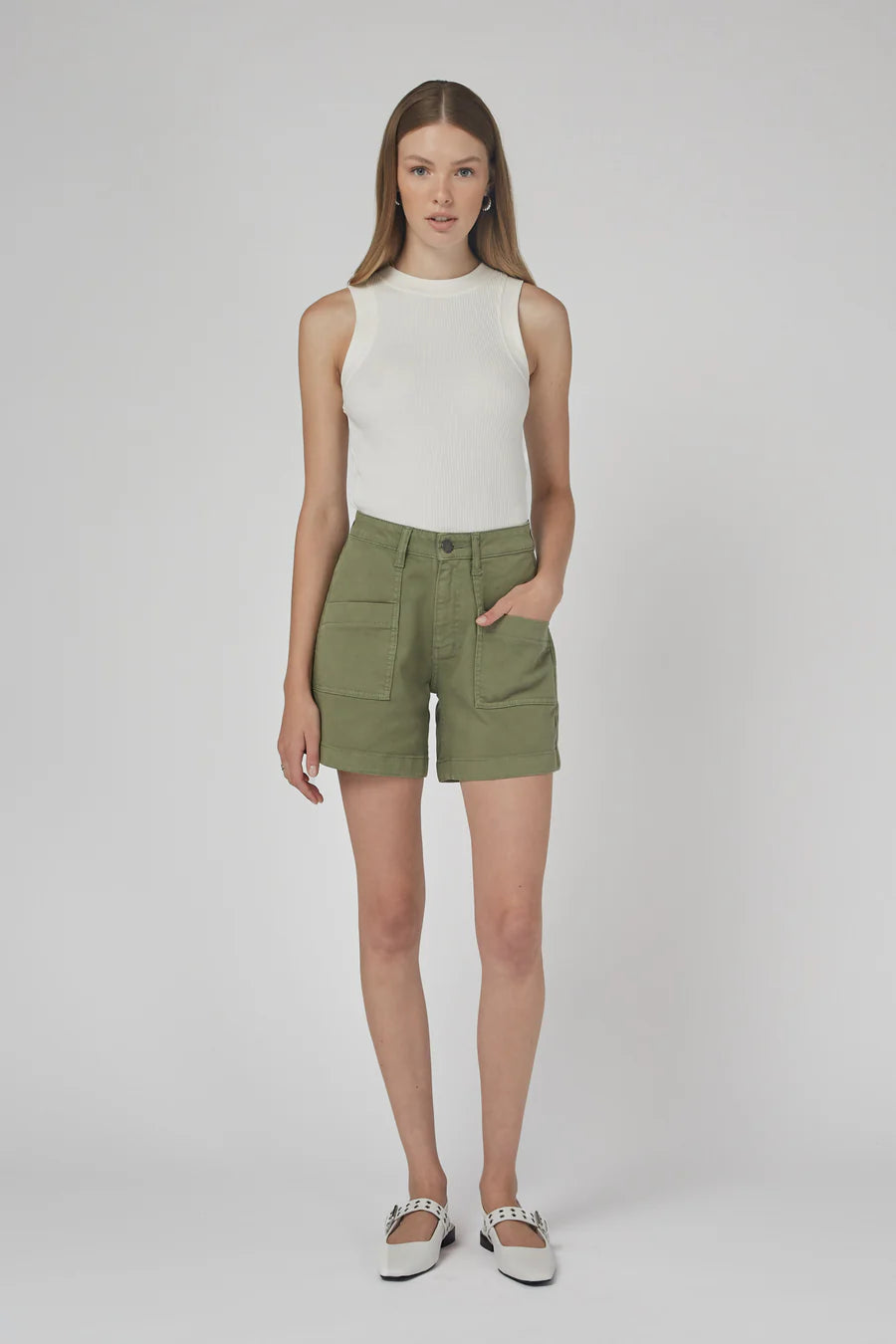 Dricoper Zaplin Oil Green Shorts