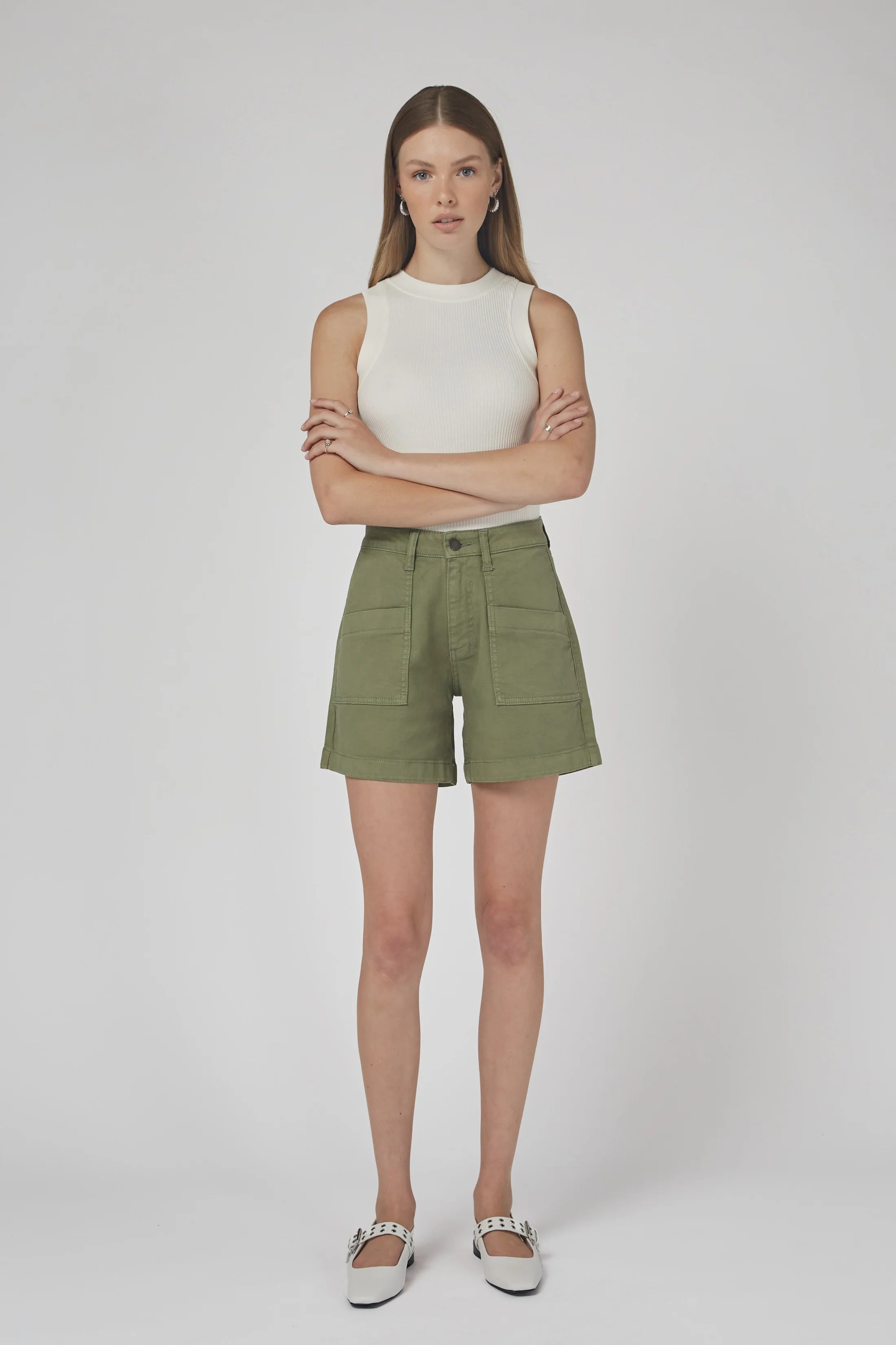 Dricoper Zaplin Oil Green Shorts