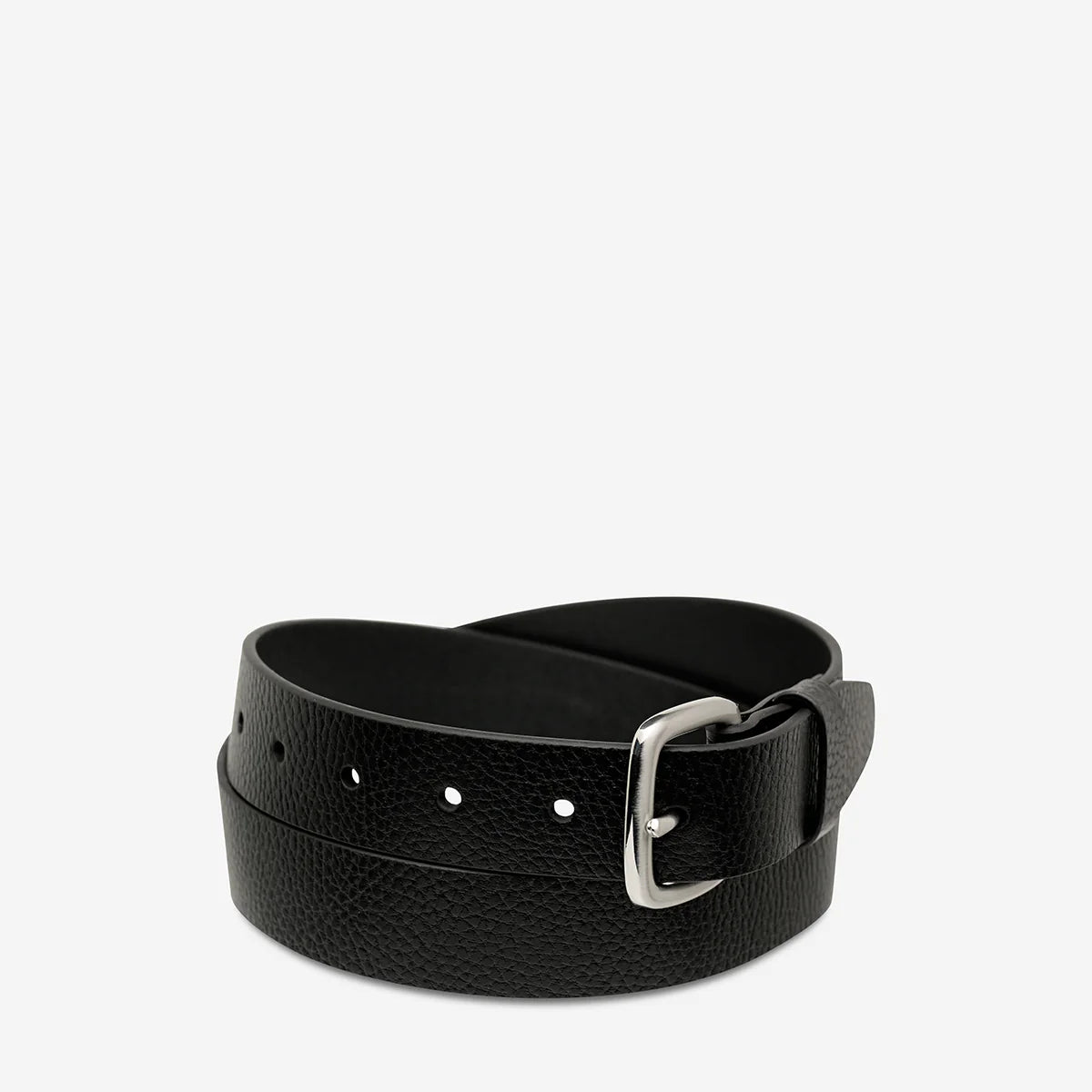 Status Anxiety Ease Up Belt Black/ Silver