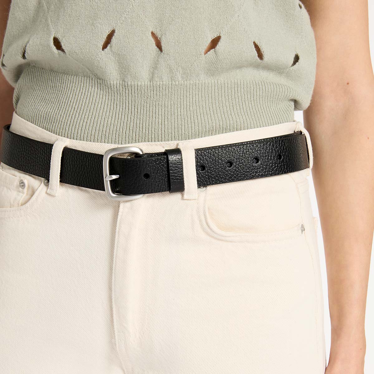 Status Anxiety Ease Up Belt Black/ Silver