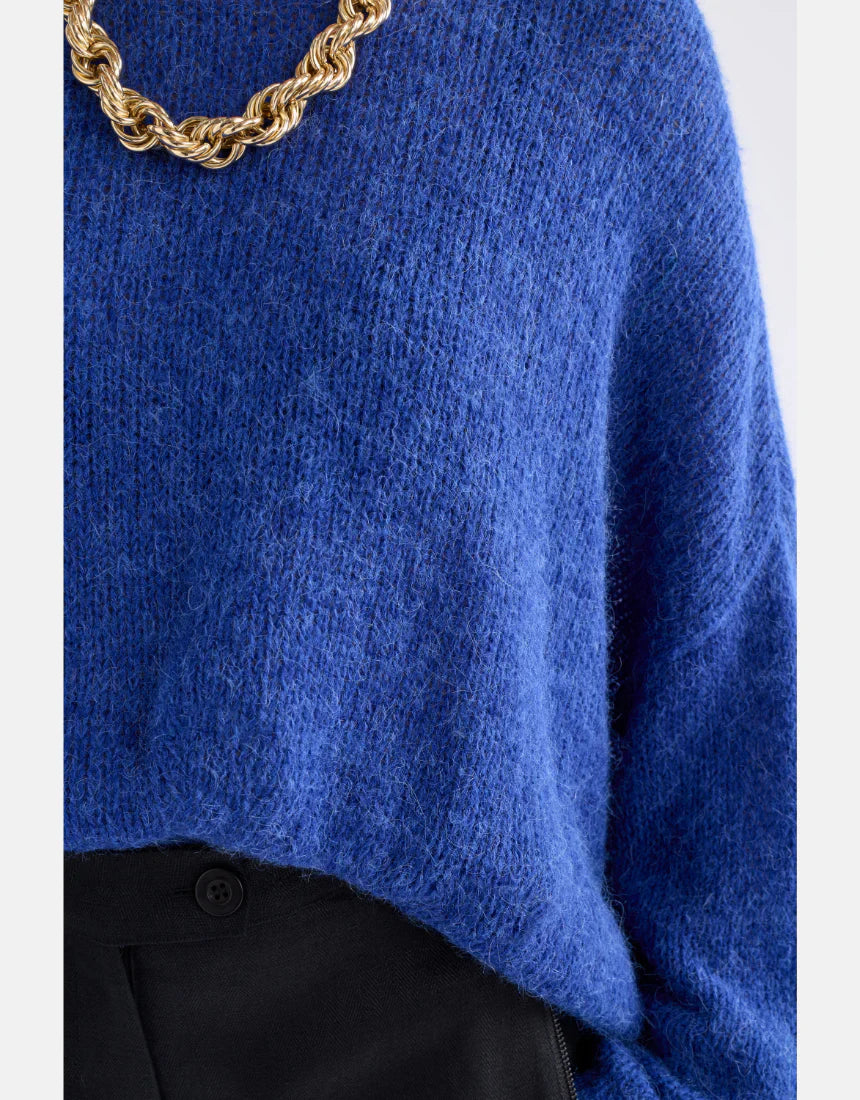 Elk Agna Sweater Deep Cobalt