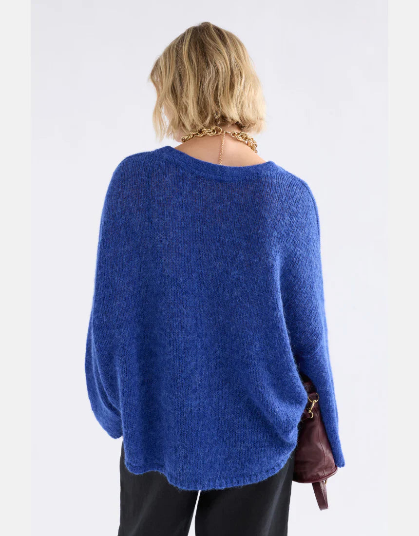 Elk Agna Sweater Deep Cobalt