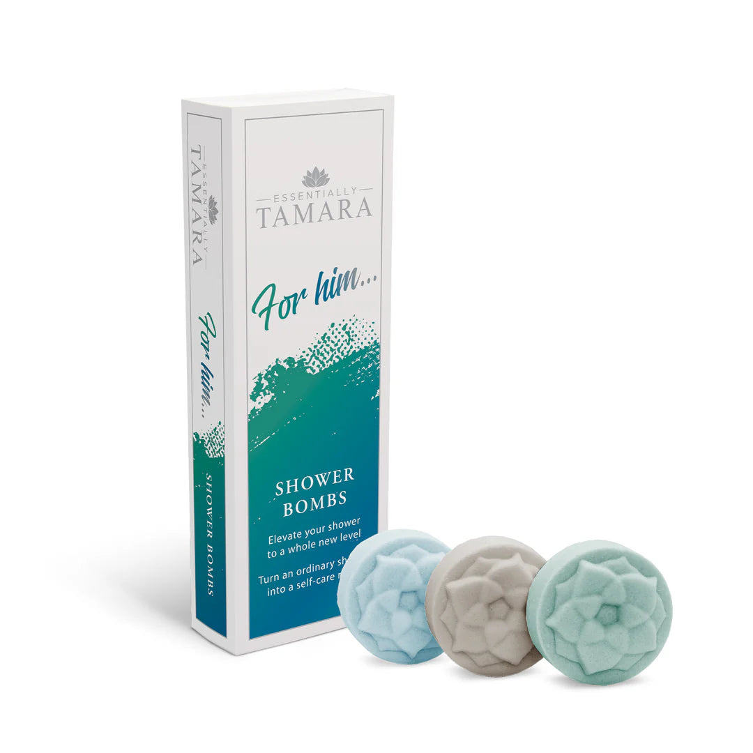 Essentially Tamara For Him Collection Box Of 3 Shower Bombs