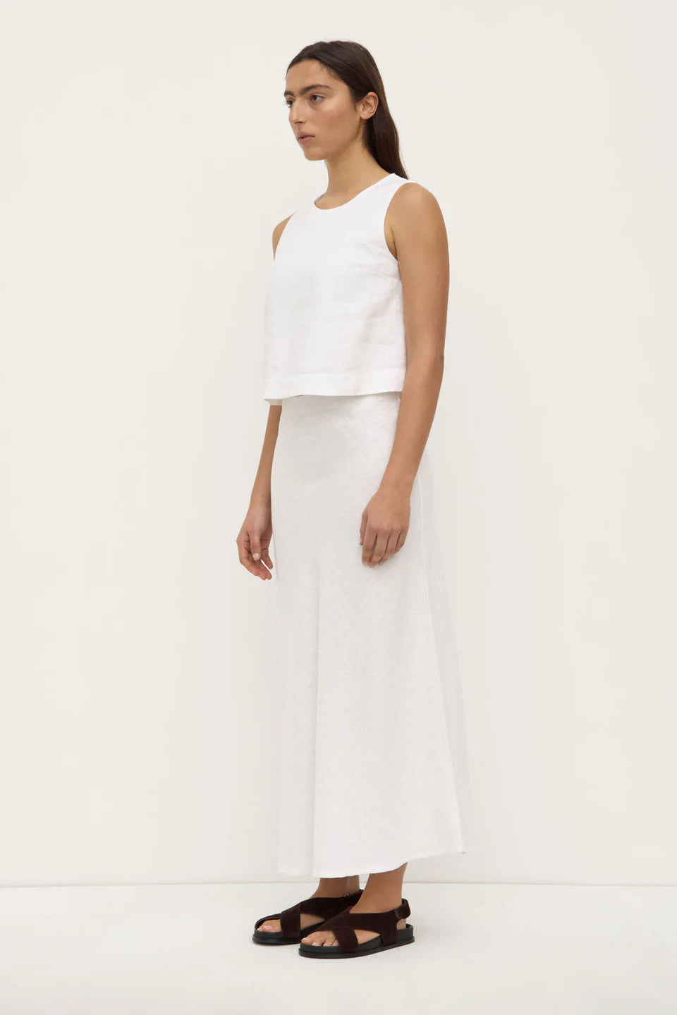 Assembly Label Estelle Linen Top White