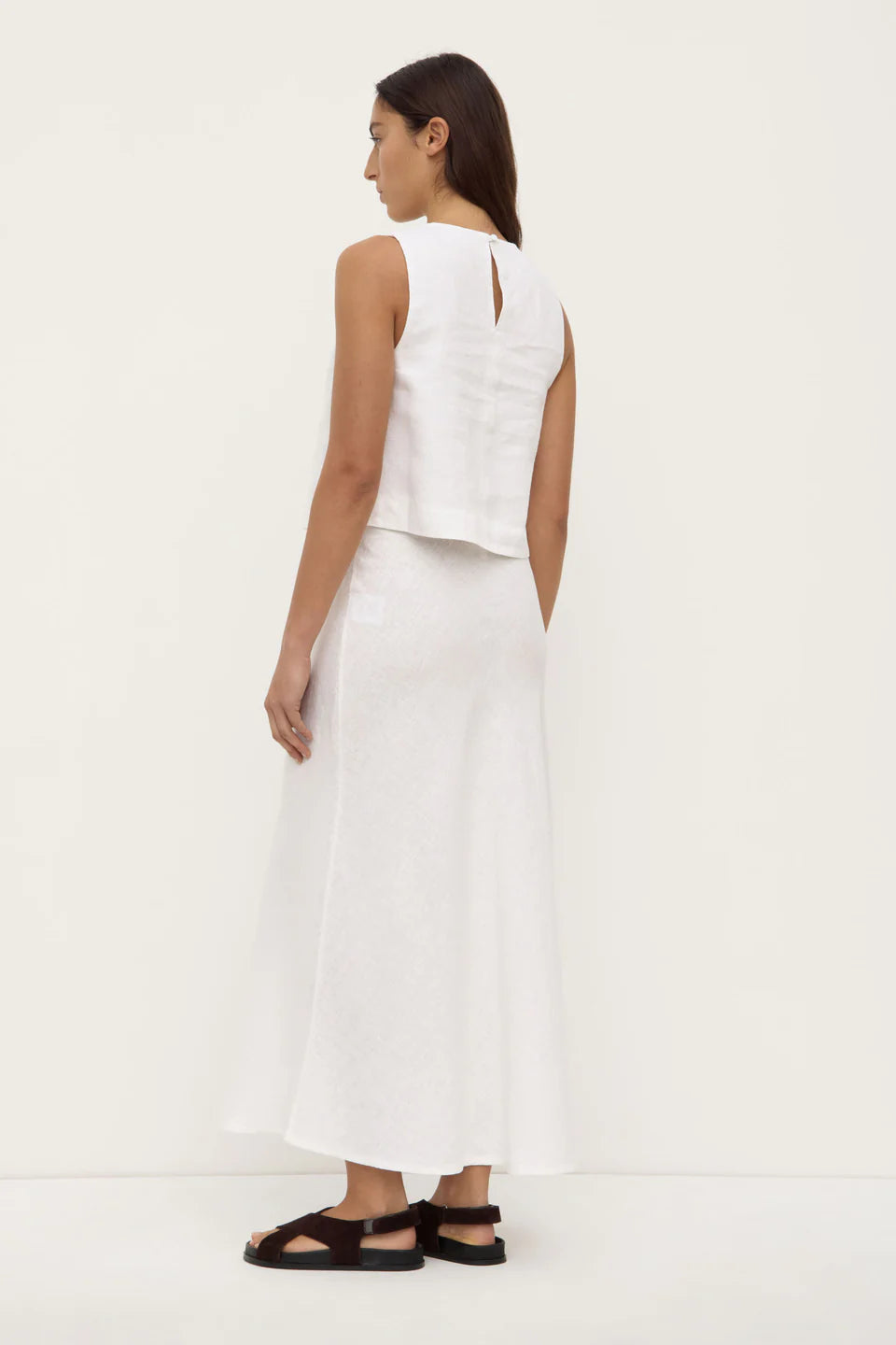 Assembly Label Estelle Linen Top White