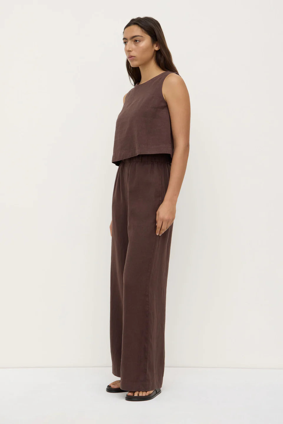 Assembly Label Everyday Linen Pant - Ganache