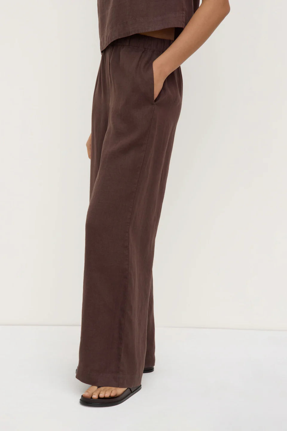 Assembly Label Everyday Linen Pant - Ganache