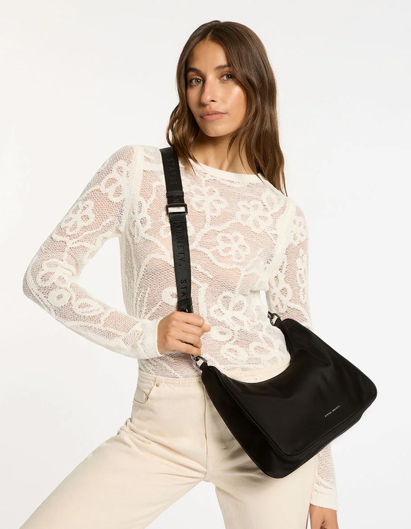 Status Anxiety Fleur Recycled Bag - Black