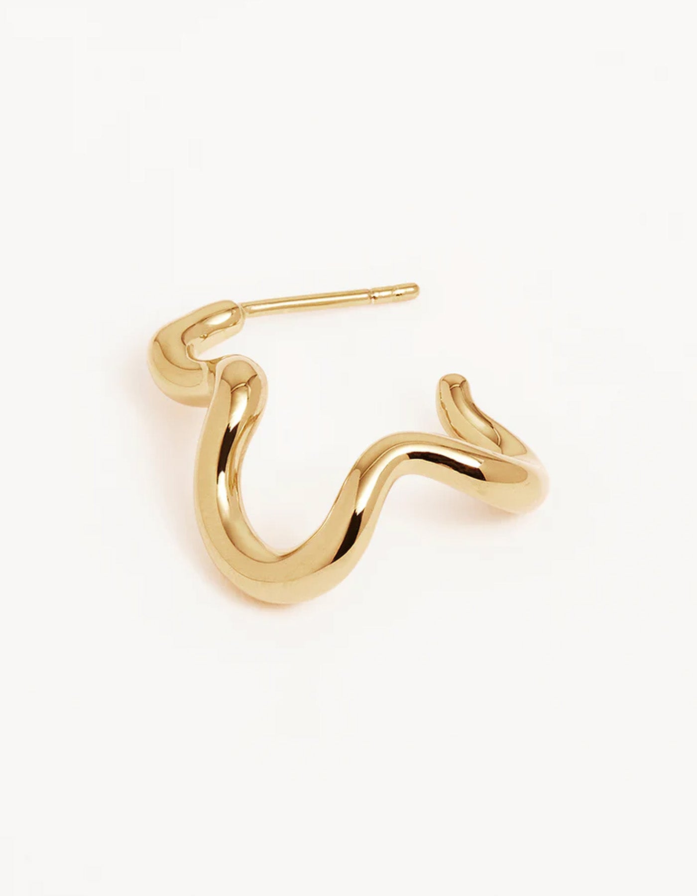 By Charlotte 18k Gold Vermeil Flow of Life Hoops