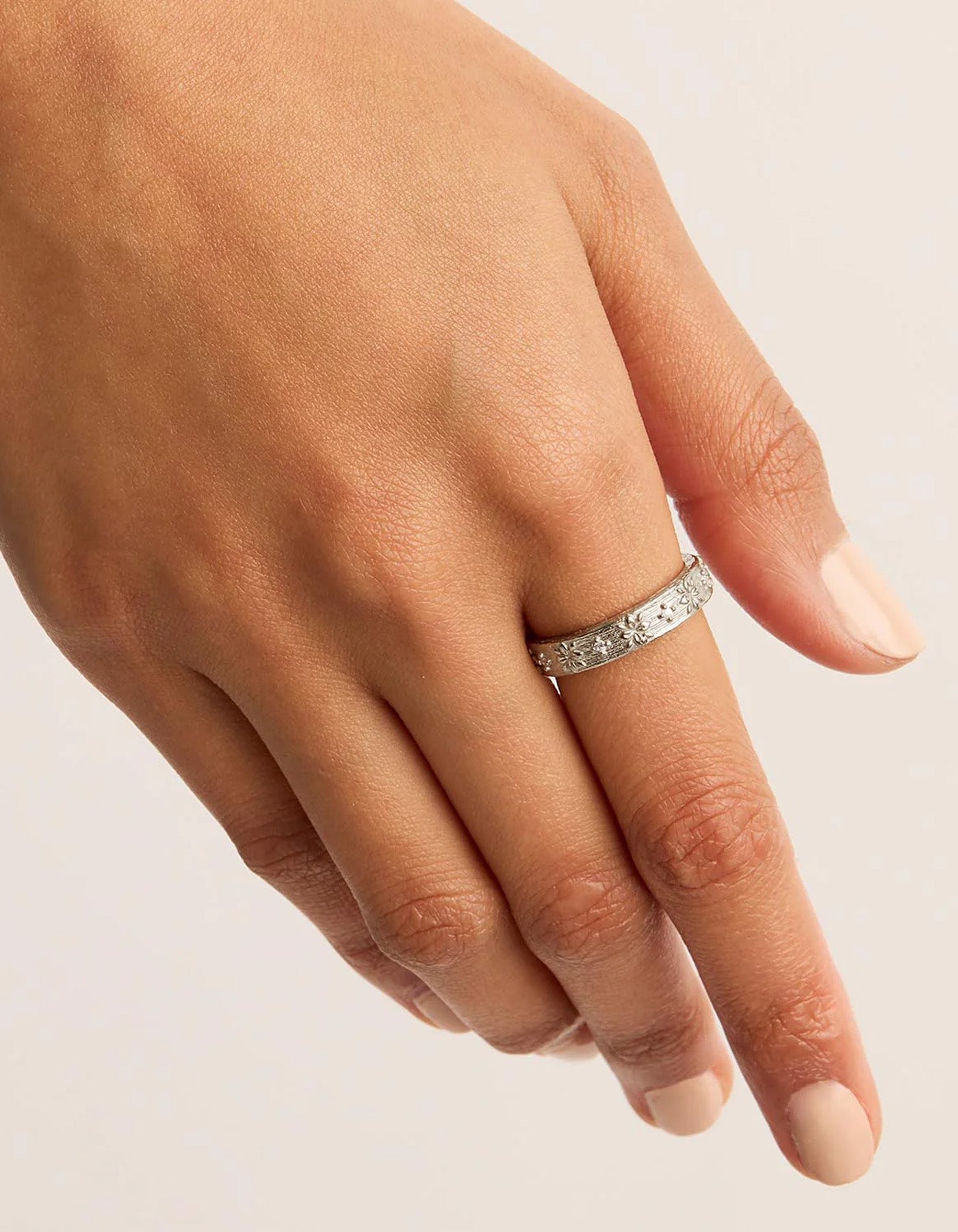 By Charlotte Live in Grace Ring Silver