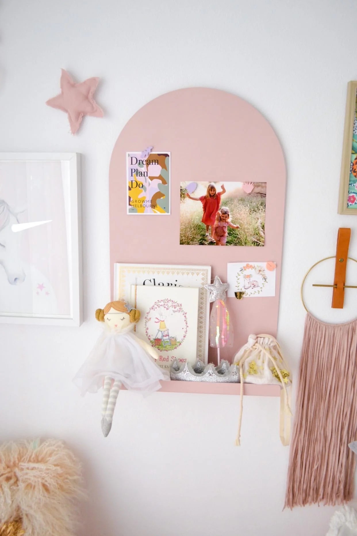 Growme Moodyboard Magnetic Board - Blush Pink