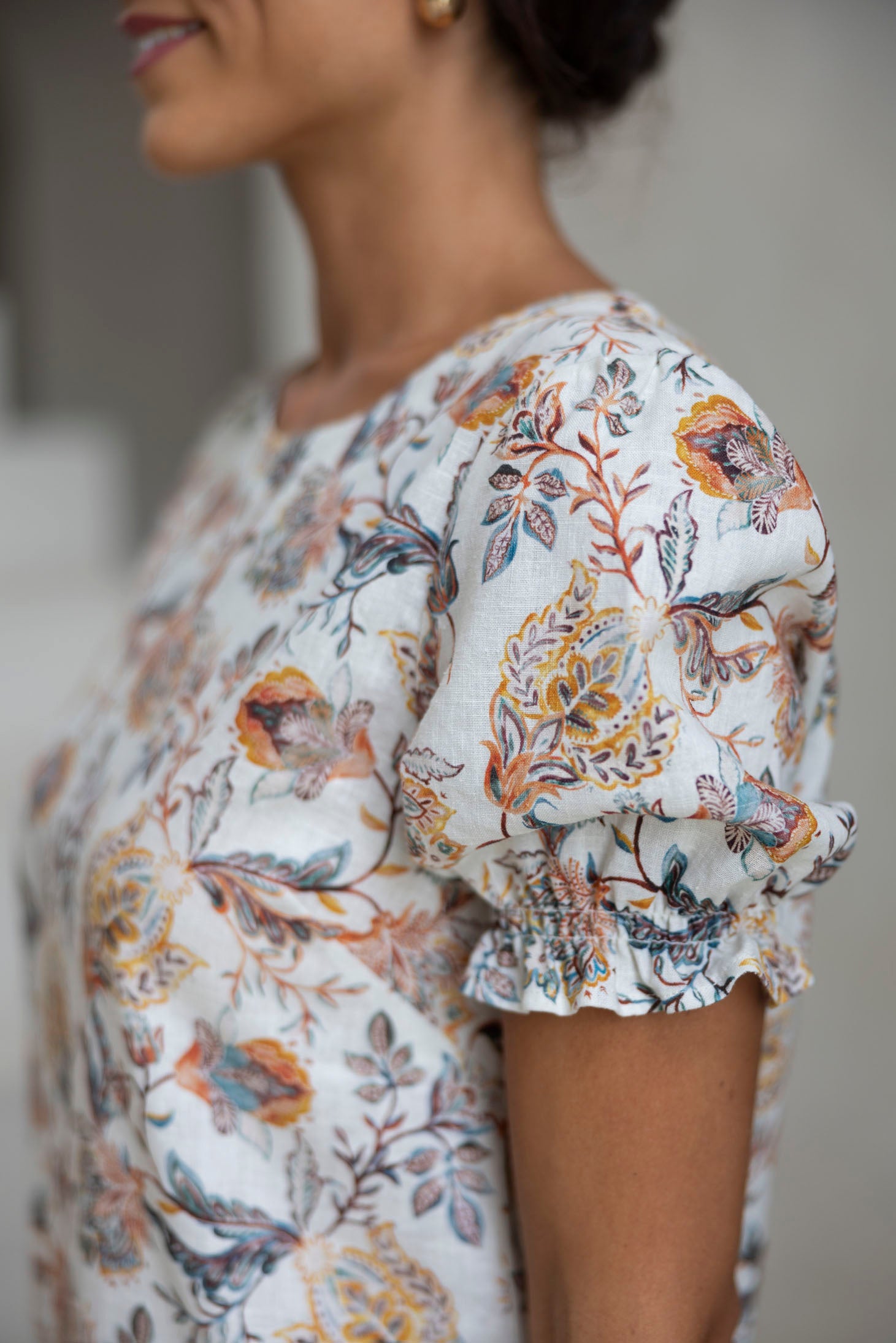 Humidity Sana Lilly Dress Kaffir Print