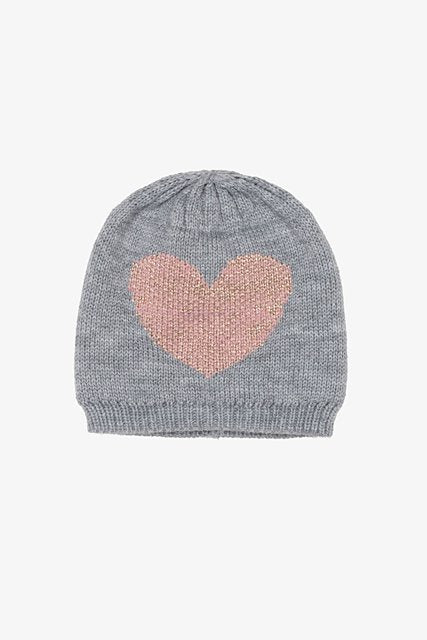 Antler Bambino Pink Heart Beanie