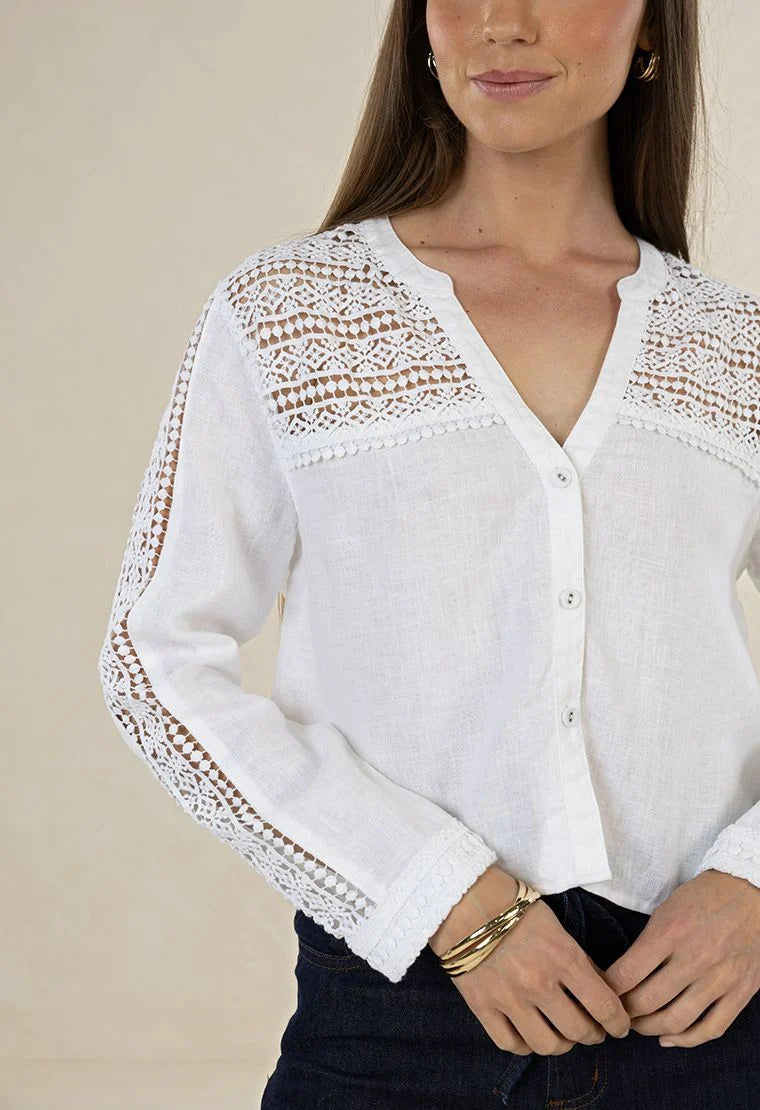 Humidity Delphie Shirt White