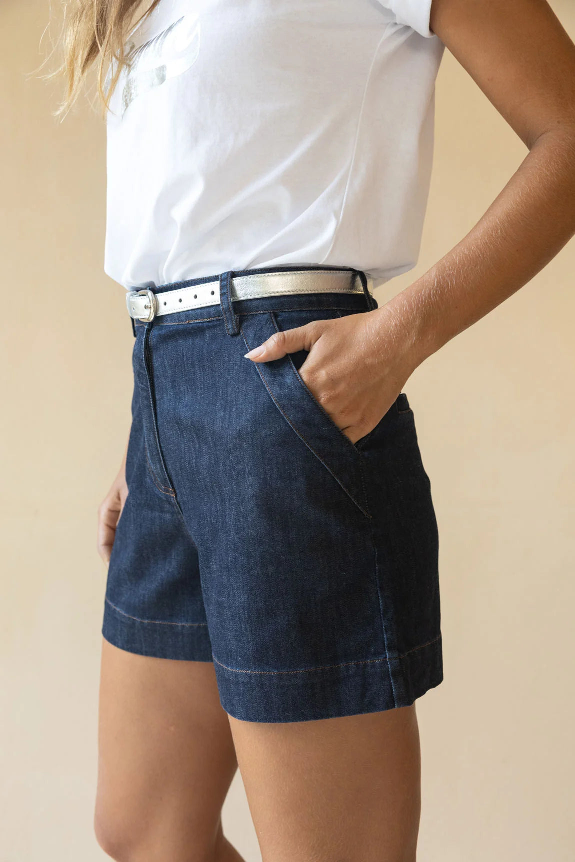 Humidity Ivy Denim Short Dark Blue