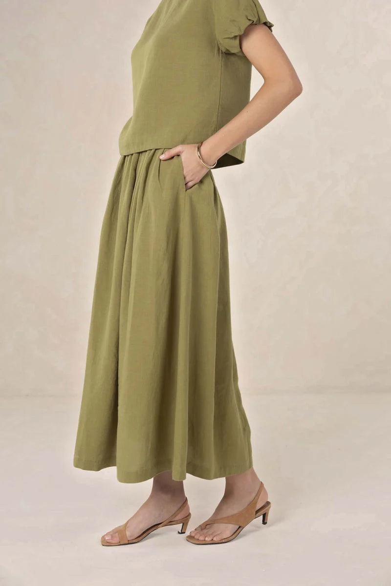 Humidity Sola Skirt Olive