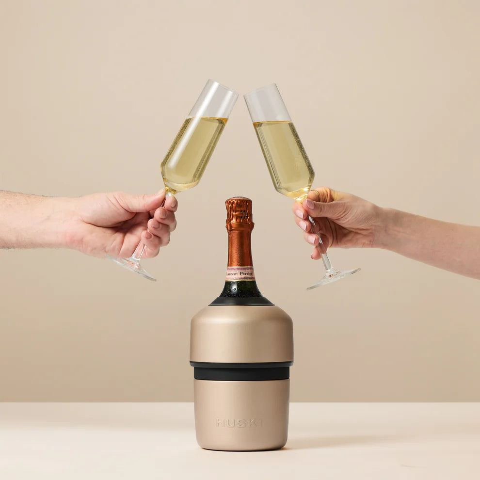 Huski Champagne Wine Bottle Cooler- Brushed Stainless