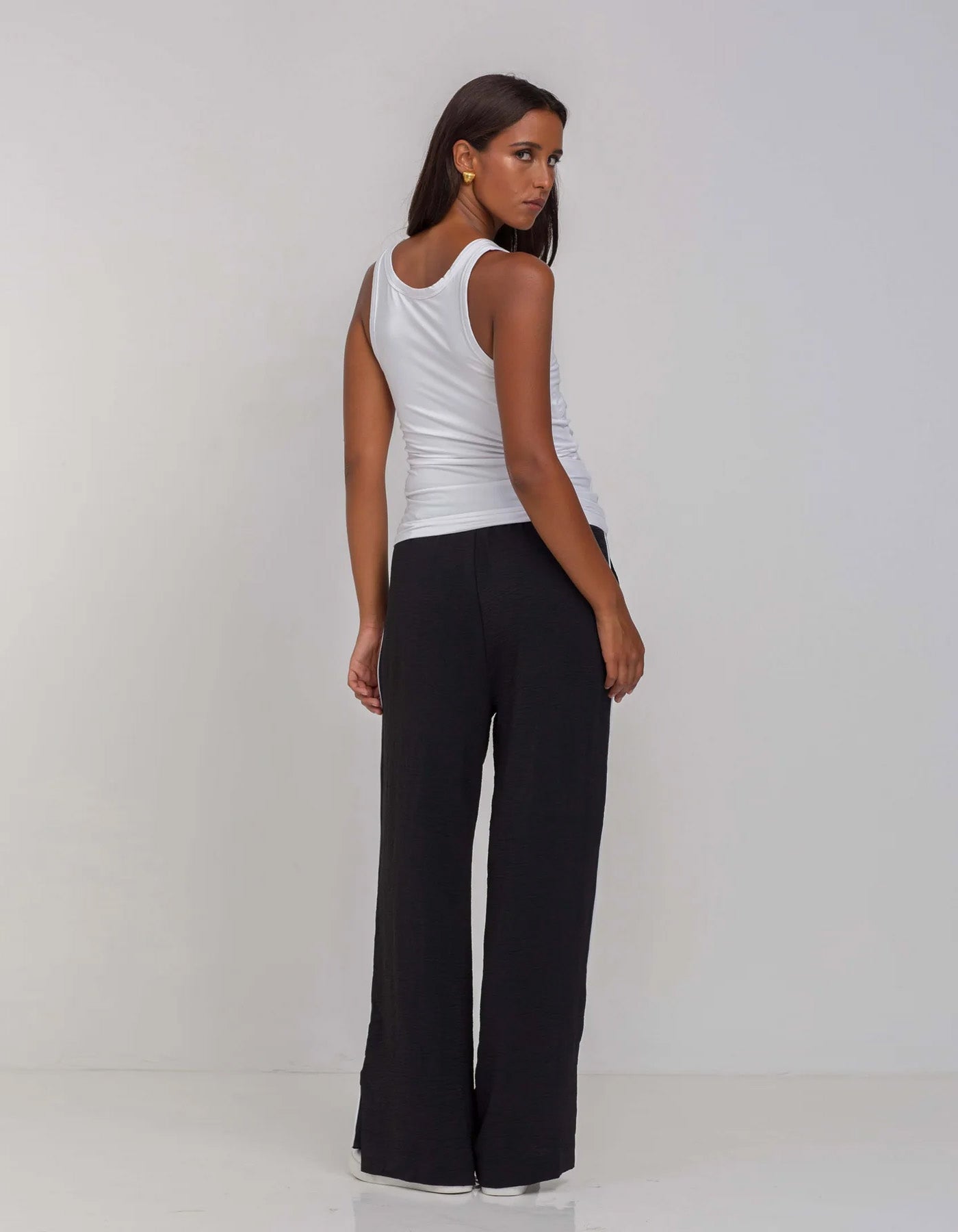 BLAK Hypnotic Pant Black with White Stripe