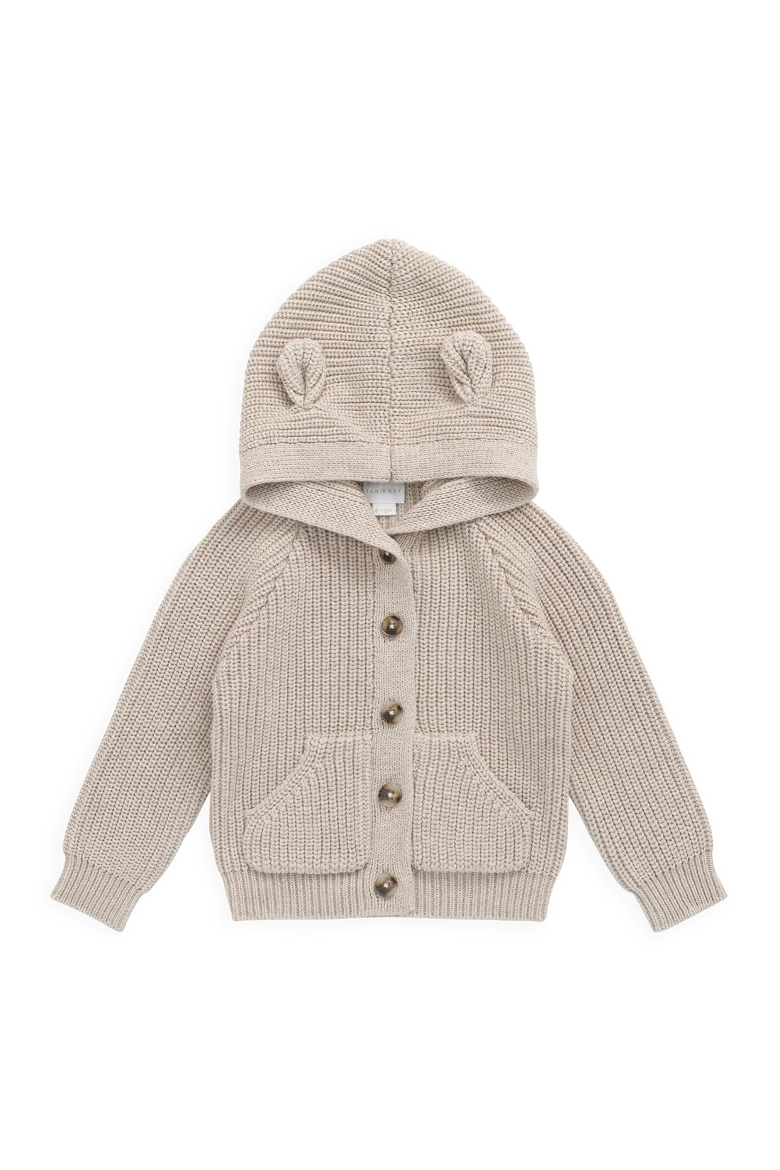 Jamie Kay Bear Cardigan - Oat