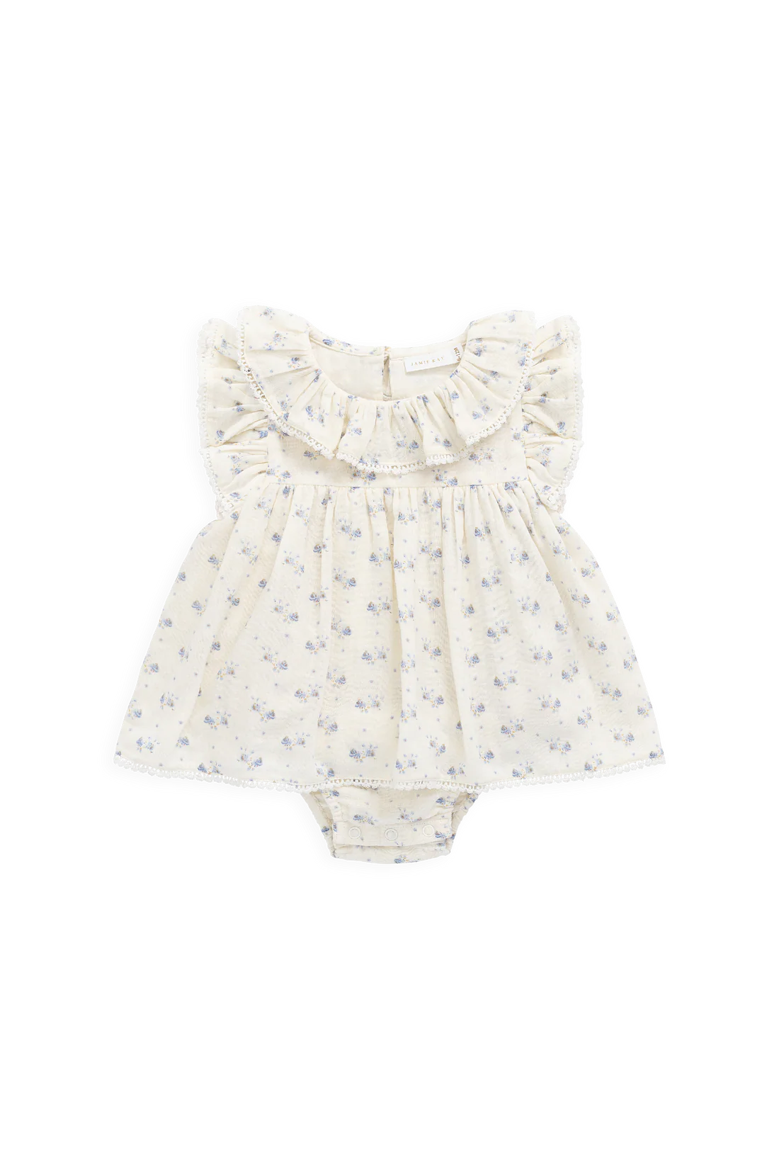 Jamie Kay Organic Cotton Muslin Frannie Playsuit - Molly Blue