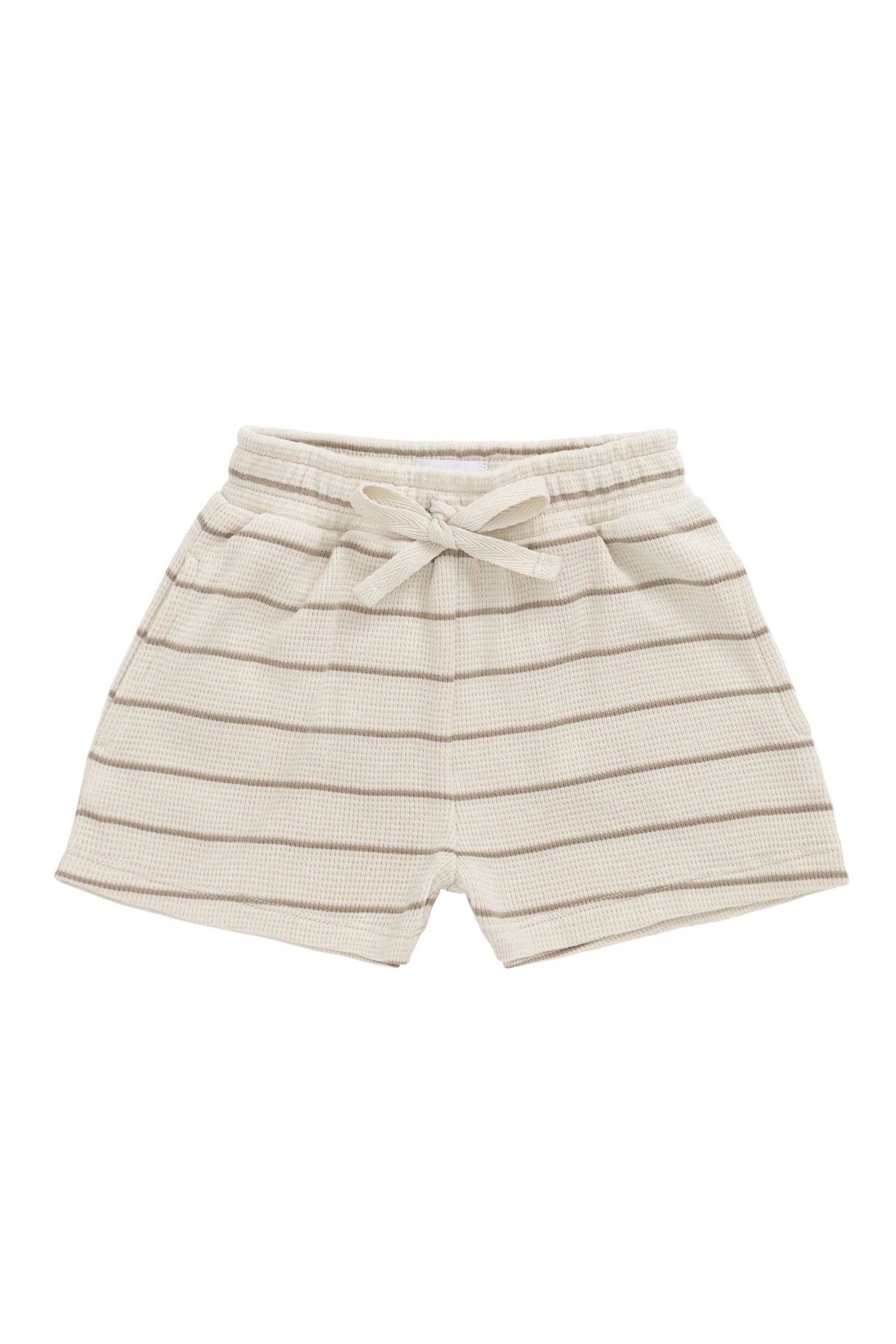 Jamie Kay Organic Cotton Waffle Leith Short - General Stripe Cassava/Batch