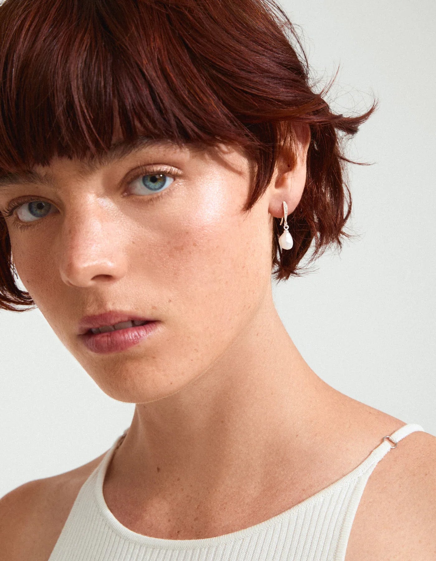 Pilgrim Jasmin Pearl Earrings Silver