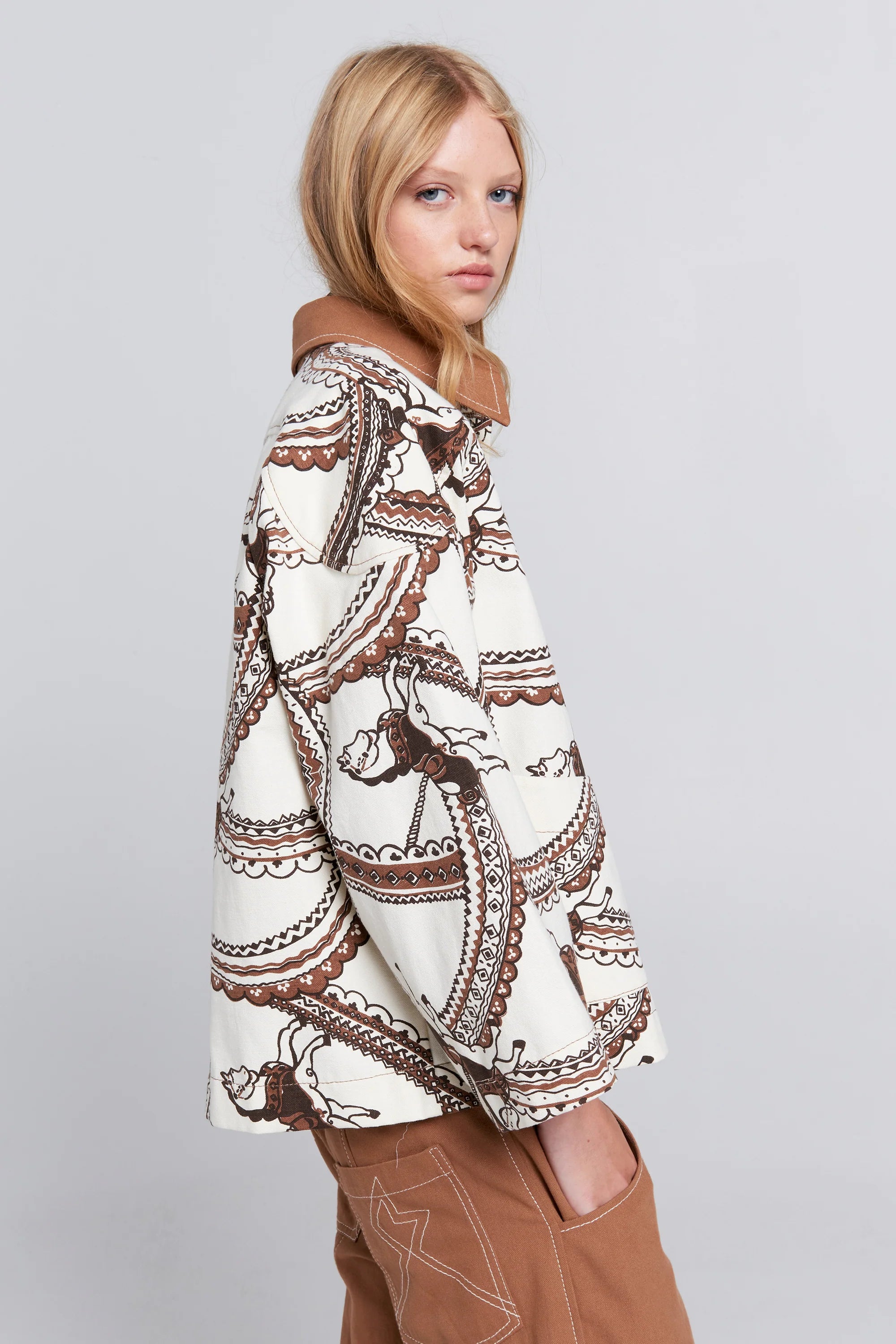 Karen Walker Fairground Jacket Cream Multi