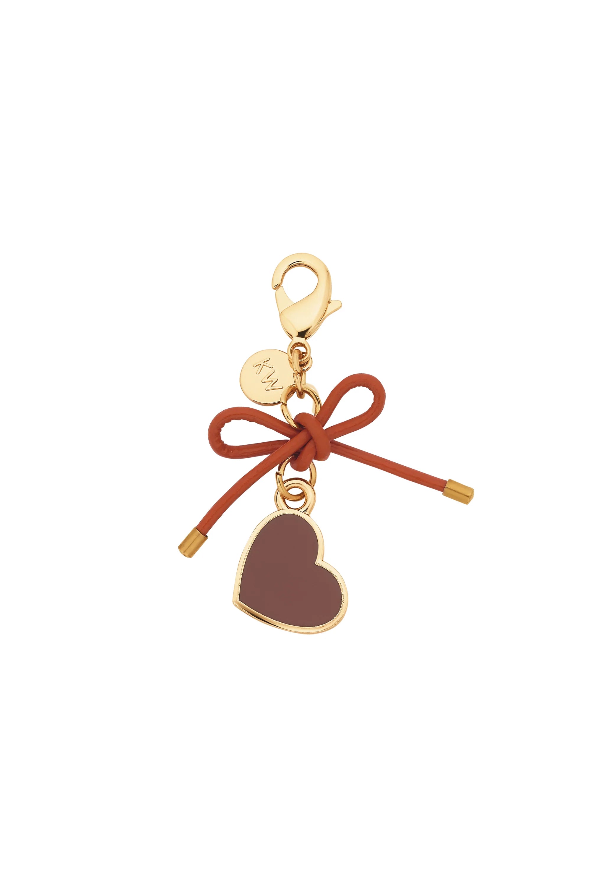 Karen Walker Heart Charm Gold/Brown