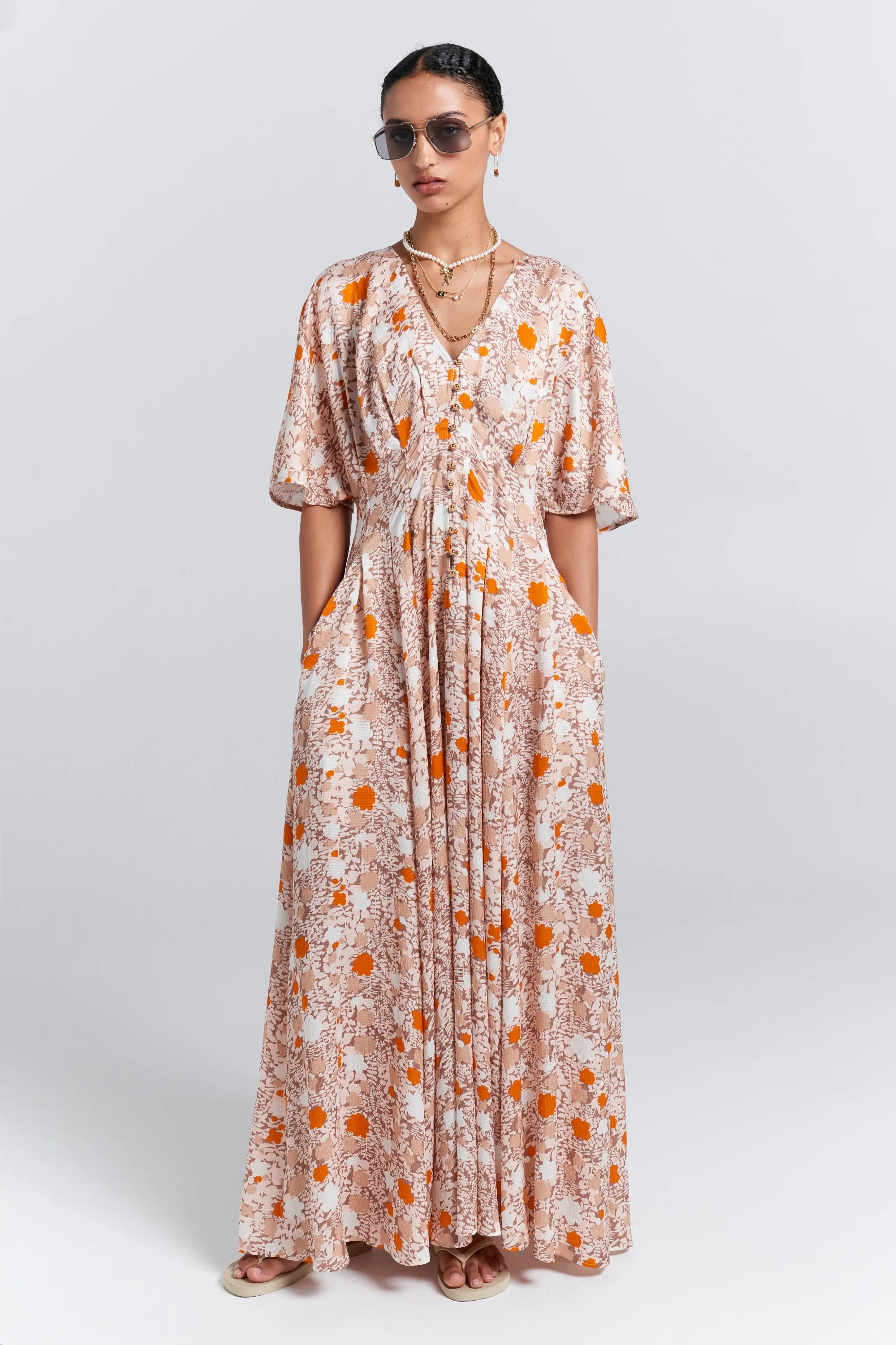 Karen Walker Perfect Day Florence Dress Pink Multi