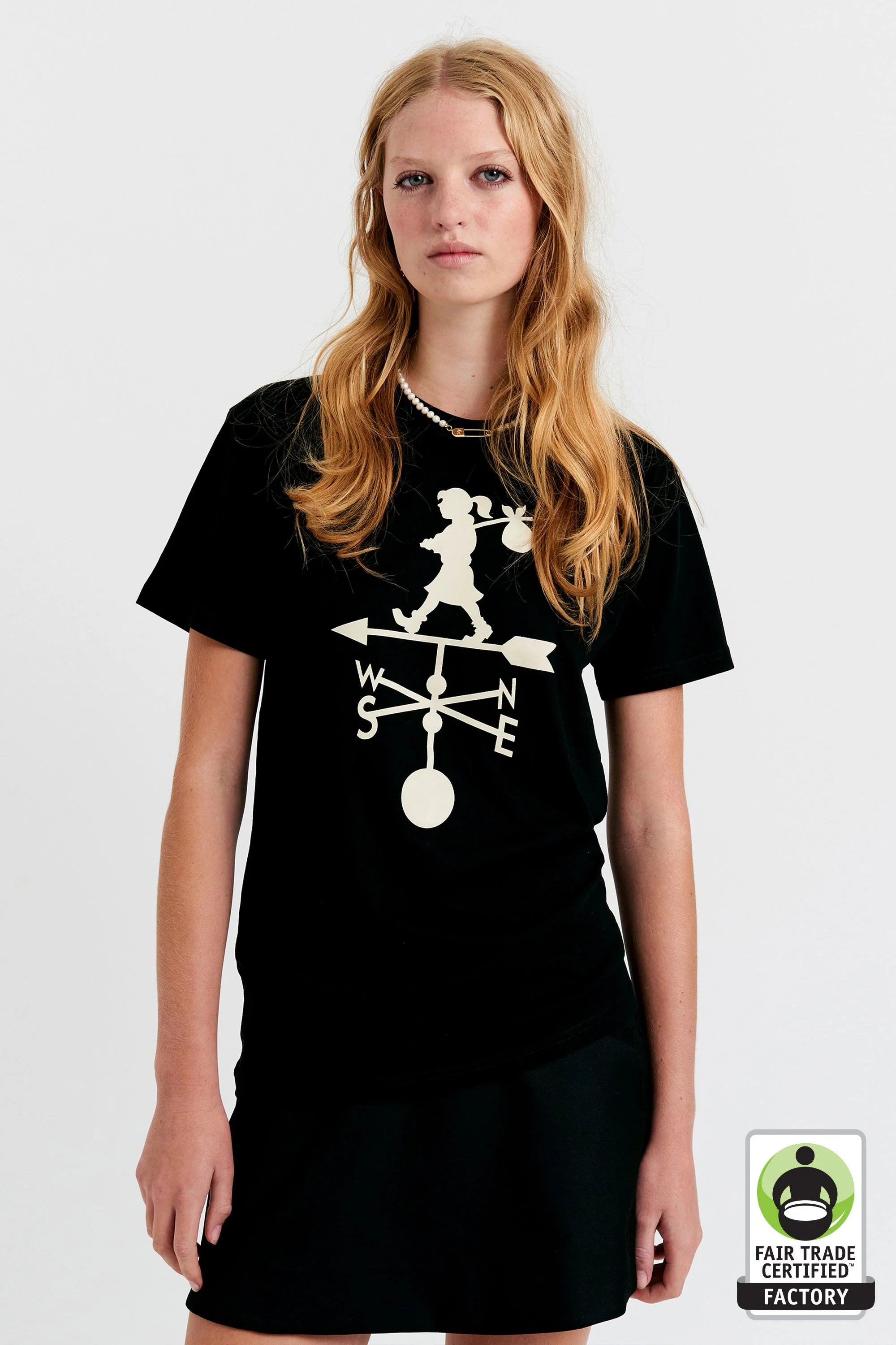Karen Walker Weather Shop Tee Black