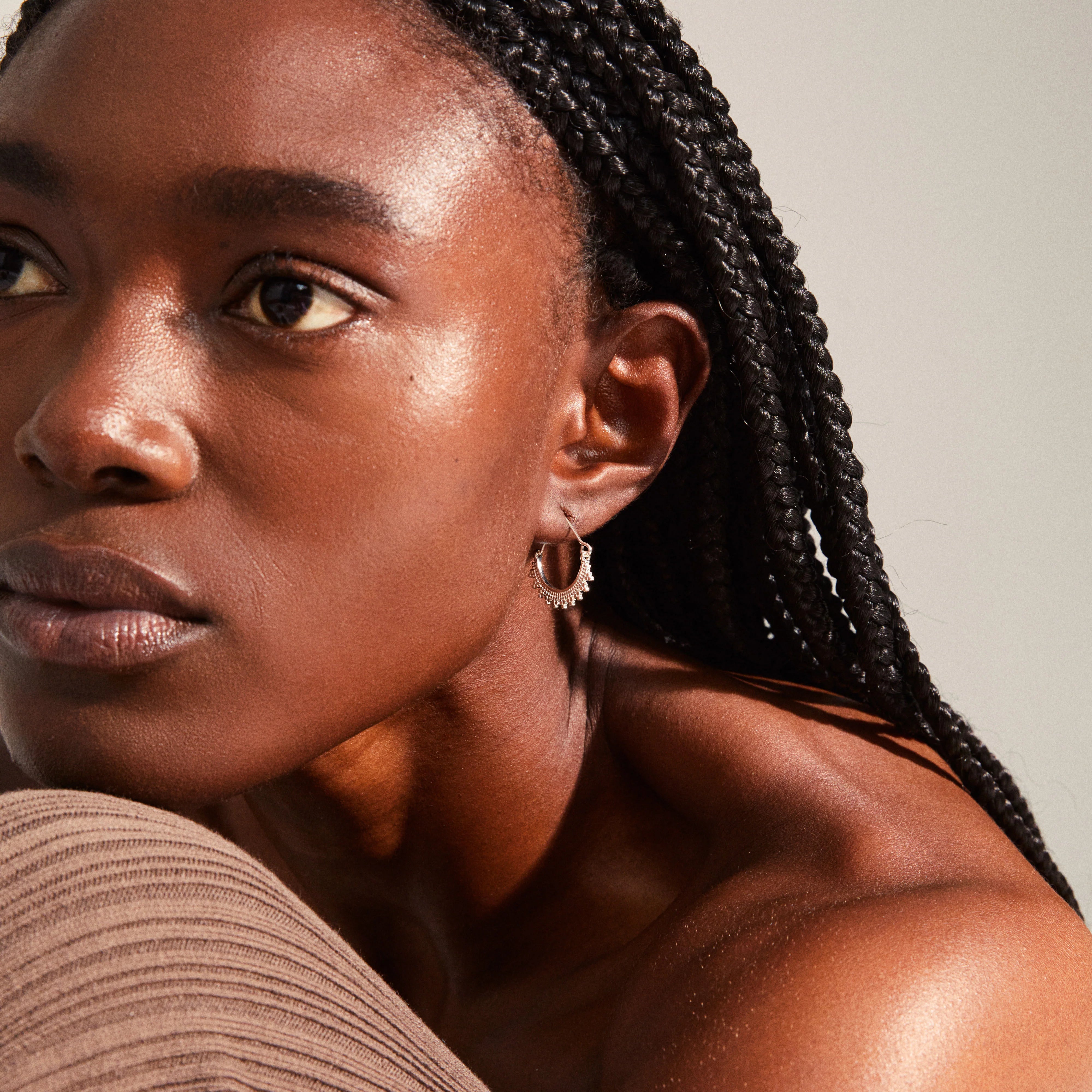 Pilgrim Kiku Earrings - Silver