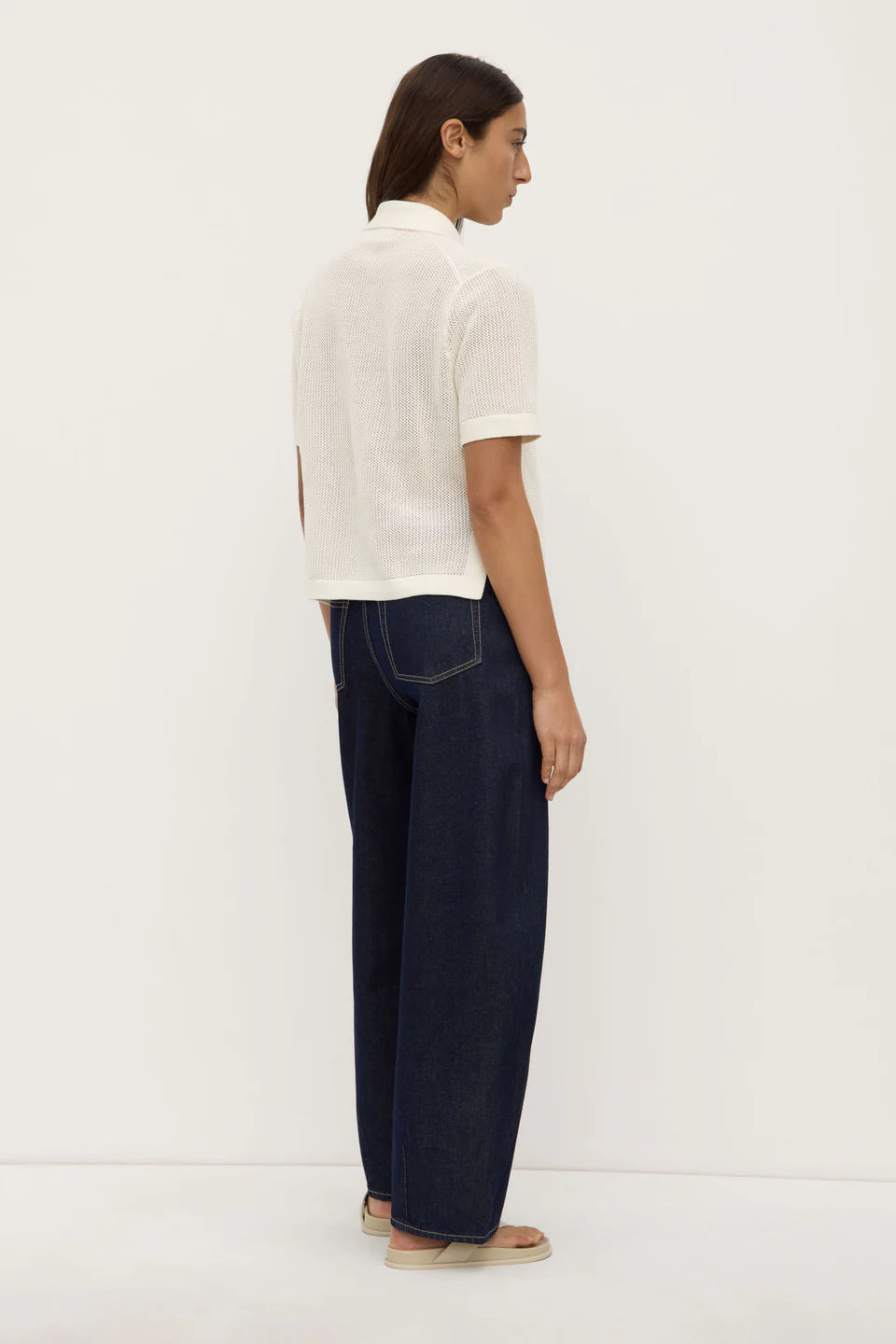 Assembly Label Kismet Knit Short Sleeve Shirt - White