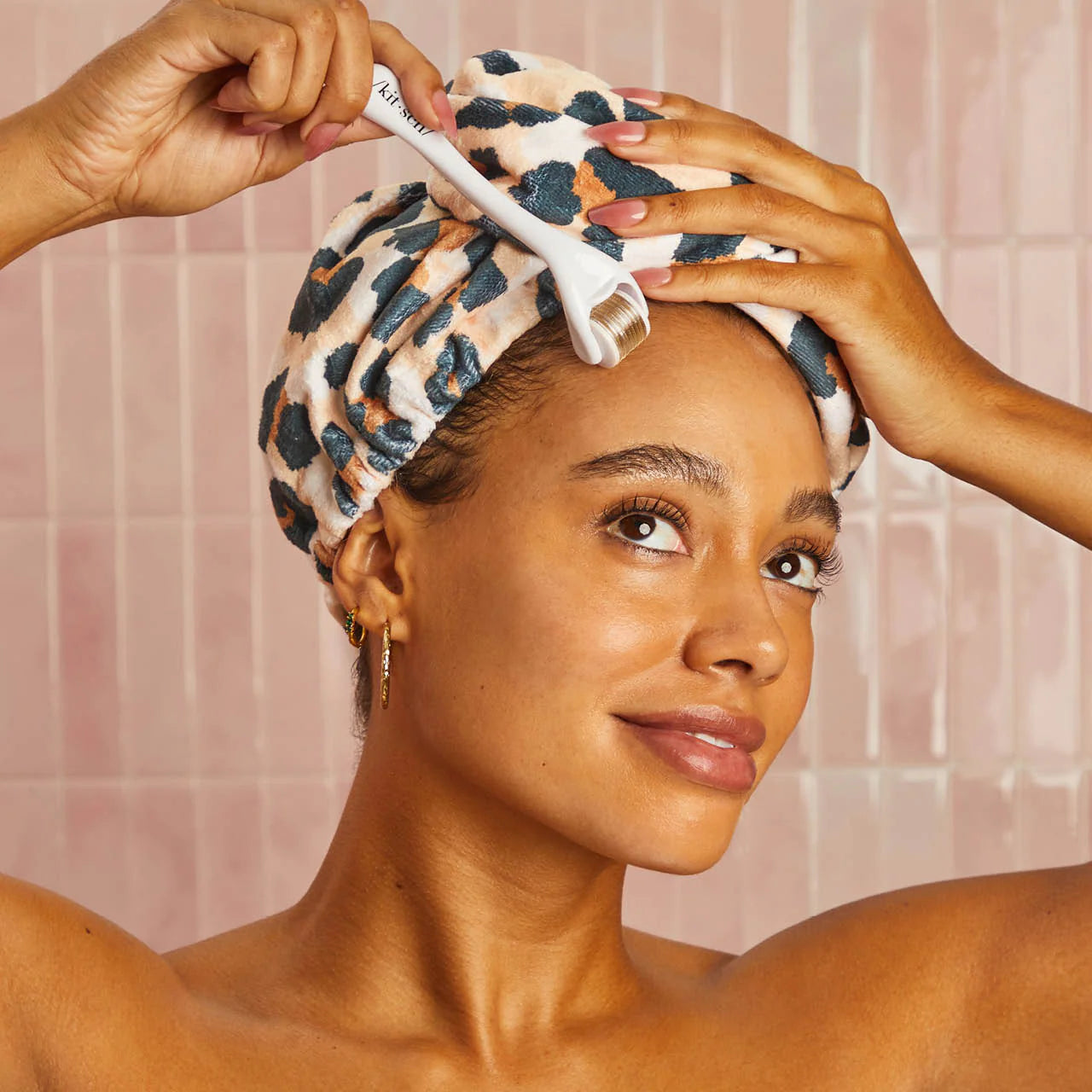 Kitsch Microfiber Quick-Dry Hair Towel Turban Leopard