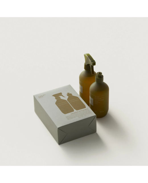 Ashley & Co Kinder Kitchen Care Set ( Bench Press / Insink / Cloth) Lotus Leaf / Lustre